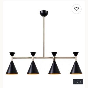 Excellent condition black Matt kitchen chandelier
